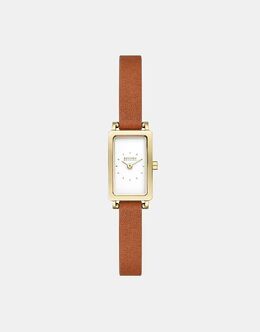 Женские часы Skagen Hagen Micro с двумя стрелками, из нержавеющей стали, золотого цвета, КОРИЧНЕВЫЕ 141947131 | brown