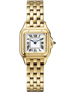 Cartier La Panthere De Cartier Silver Dial 18K Yellow Gold Women's Watch - WGPN0047