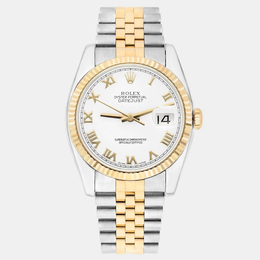 Rolex Datejust 116233 - Men's Automatic Stainless Steel Watch with Yellow Gold Accents