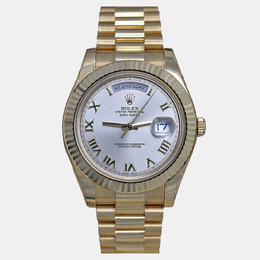 Rolex Day Date 218238 Automatic Silver Dial Yellow Gold Men's Watch - Ref. 1188342