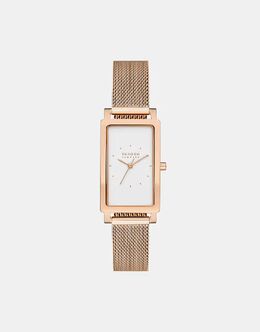 Женские часы Skagen Hagen Lille с тремя стрелками, из розового золота и нержавеющей стали - ROSEGOLD 141946856 | rose gold