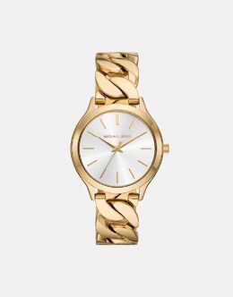 Женские часы Michael Kors Runway с тремя стрелками из нержавеющей стали золотистого оттенка — ЗОЛОТО 143150203 | gold