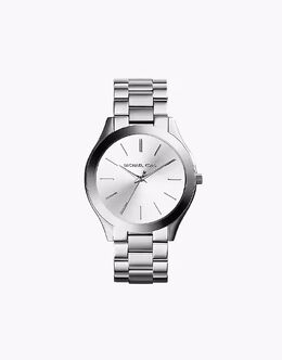 Женские тонкие часы Michael Kors с тремя стрелками, нержавеющая сталь, для подиума — СЕРЕБРЯНЫЕ 147713122 | silver