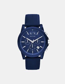 Часы-хронограф Armani Exchange AX1327 из силикона синего цвета 1096094 | blue