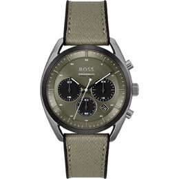 Часы из зеленой ткани Hugo Boss, зеленый 0018018092 | green
