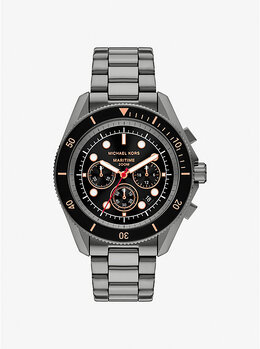 Крупные морские часы из оружейной стали Michael Kors, бронзовый mk9204 | gunmetal