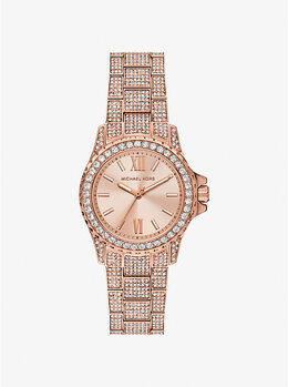 Мини-Часы Everest Pavé из розового золота Michael Kors, золотой mko1197 | rose gold