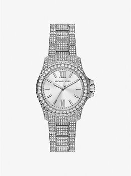 Мини-Часы Everest Pavé серебристого тона Michael Kors, серебряный mko1198 | silver