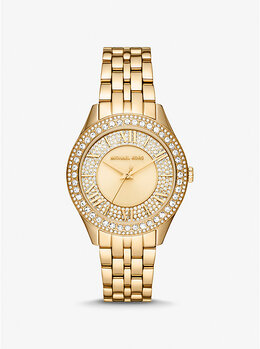 Часы Harlowe с паве из золота Michael Kors, золотой mk4709 | gold