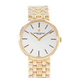 Pre-owned Vacheron Constantin Patrimony Hand-Wind White Dial Mens Watch Reference 39015