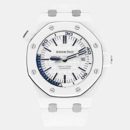 Audemars Piguet Royal Oak Offshore 15707CB.OO.A010CA.01 Men's Automatic Stainless Steel and White Ceramic Watch - 42mm