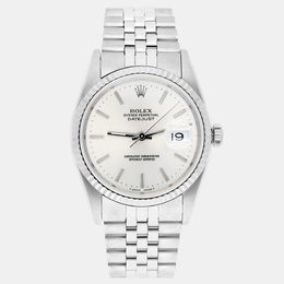 Rolex Datejust 16234 Stainless Steel Men's Watch, Silver Dial, Automatic Movement, 36mm