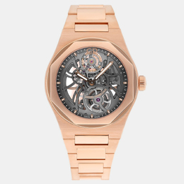 Girard-Perregaux Laureato Automatic Grey 18k Rose Gold Men's Wristwatch