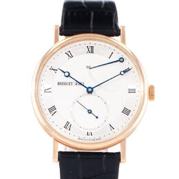 Pre-owned Breguet Classique Silver Dial Mens Watch 5277br/12/9v6