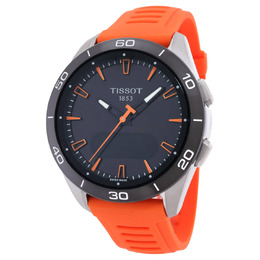 Tissot T-Touch Connect Sport Unisex Smart Watch - Quartz Movement, Black Dial with Luminous Hands and Index Markers. Case Size 43.7 mm. Water Resistant 50m.