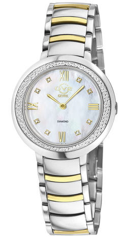 Gevril Amalfi GV2 Diamond Mother of Pearl Dial Ladies Watch 14105B