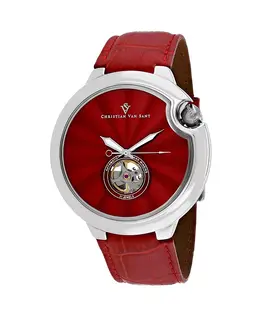 Мужские часы Cyclone Automatic с красным циферблатом - CV0142 Christian Van Sant, красный 23113899 | red