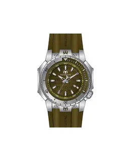 Мужские часы TM-224008 Manta Sea Quartz 3 Hand с зеленым циферблатом Technomarine, зеленый 21228084 | green