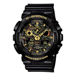 Часы Casio G-Shock Analog-Digital 'Black Gold', черный/золото ga-100cf-1a9 | black gold