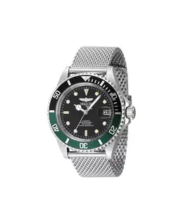 Мужские часы 48072 Pro Diver Automatic Multifunction с черным циферблатом Invicta, серебряный 21172021 | silver