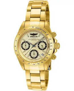 Женские часы 14931 Speedway Quartz Multifunction с золотым циферблатом Invicta, золотой 22282844 | gold