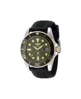Мужские часы Pro Diver Quartz 3 Hand Military Green Dial, модель 48217 Invicta, черный 22248428 | black