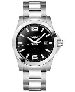 Мужские часы Conquest Stainless Steel Bracelet 43mm L37604566 Longines, белый 3097528 | no color