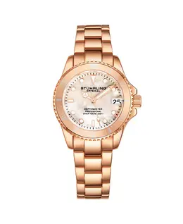 Женские модные часы Diver Depth master 3950L Quartz, 32 мм Stuhrling, золотой 16122362 | rose gold
