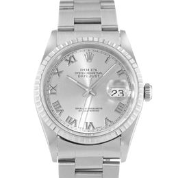 Pre-Owned Rolex Datejust 36 Automatic Chronometer Silver Dial Mens Watch Model 16220 SRO