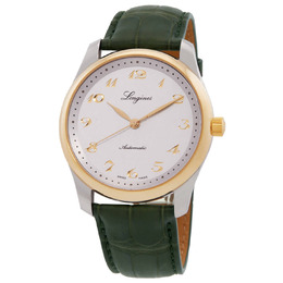 Longines Automatische kijkgewaad L2.793.5.72.2, 40mm zilveren dial met goud wijzerpen