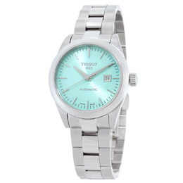 Tissot T-Classic Automatic Diamond Green Dial Ladies Watch, Model: T1320071109100