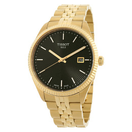 Tissot T-Classic Quartz Black Dial Mens Watch - T1564103305100