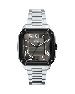 Часы Crosby, 30 мм x 42 мм Fossil, серый 5510799 | gray/silver