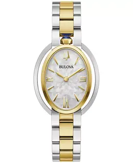 Женские часы-браслет Rubaiyat из двухцветной нержавеющей стали, 29 мм Bulova 18810827 | no color