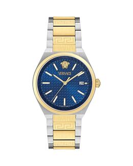 V-Auria Watch, 39 мм Versace, мультиколор 5465494 | blue/two tone