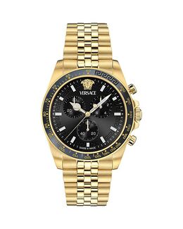 Грека Chrono Wave хронограф, часы, 43 мм Versace, черный 5465506 | black/gold