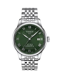 Le Locle Powermatic 80, часы, 39 мм Tissot, зеленый 5467487 | green/silver
