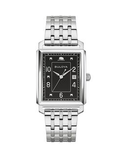 Часы Frank Sinatra The Very Thought of You, 45 мм x 30 мм Bulova, черный 5488544 | black/silver
