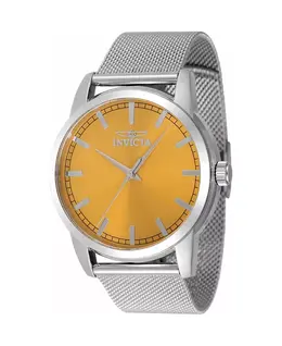 Мужские часы 48506 Celestial Quartz с желтым циферблатом и тремя стрелками Invicta, оранжевый 22312030 | dark orange