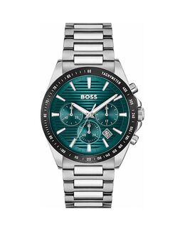 Хронограф Strike, 41 мм Hugo Boss, зеленый 5488501 | green/silver