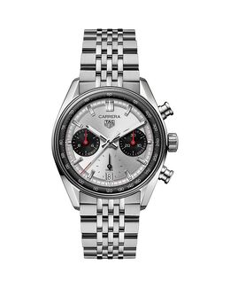 Каррера Тимлесс Автоматические Часы, 39 мм Tag Heuer, серебряный 5551135 | silver/silver