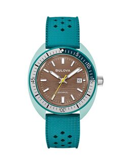 Наручные часы для дайвинга, 41 мм Bulova, коричневый 5488538 | brown/green
