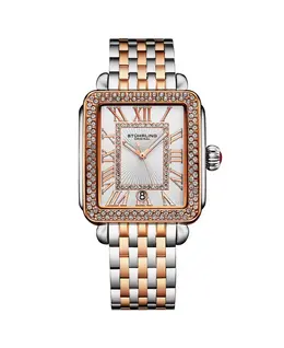 VivreLuxe 34 мм прямоугольные женские кварцевые модные часы Stuhrling, розовый 22203301 | two tone rose