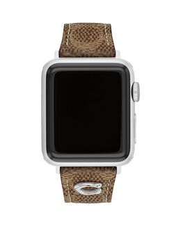 Ремешок для Apple Watch Tan Signature Canvas, 38/40/41 мм Coach, коричневый 5453410 | brown