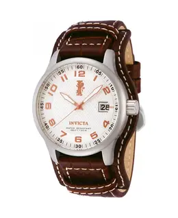 Мужские часы 12552 I-Force Quartz с серебристым циферблатом и тремя стрелками Invicta, коричневый 22285955 | brown