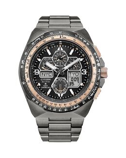 Эко Драйв Промостер Эйр Скайхок часы, 46 мм Citizen, серый 5246372 | black/gray