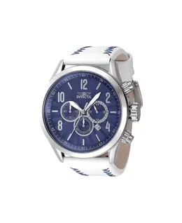 Мужские часы 46559 Bolt Quartz Chronograph с синим циферблатом Invicta, серебряный 21841288 | silver