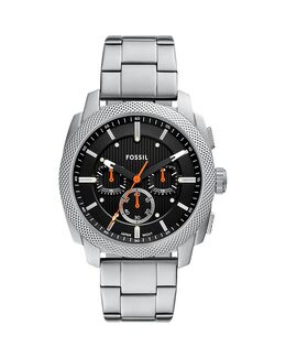 Механические хронографы из нержавеющей стали, 44 мм Fossil, черный 5414631 | black/silver