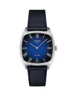 Стильные часы, 32 мм Tissot, синий 5390102 | blue/black