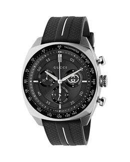 Хронограф Interlocking, 41 мм Gucci, черный 5569526 | black/black